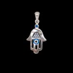 925 Sterling Silver Small Hamsa Pendant