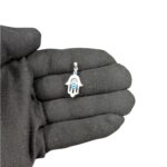 925 Sterling Silver Small Hamsa Pendant - Image 3
