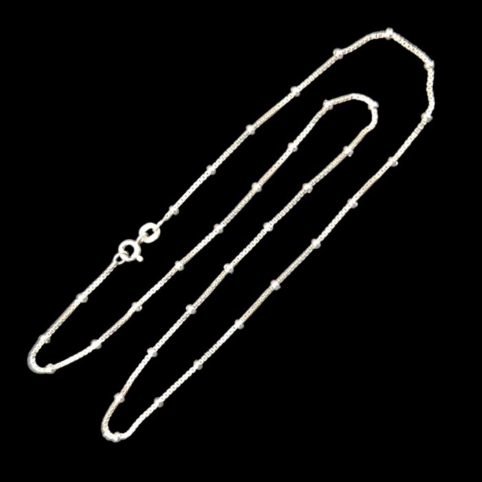 Sterling Silver Necklace Box Chain - 1mm - 18 inch - Image 1