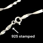 925 Sterling Silver Singapore Chain - 2.5mm - 18 inch - Image 2