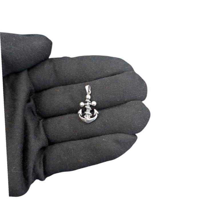 Real look of 925 Sterling Silver Anchor Charm Pendant - 3cm