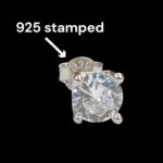 925 sterling silver stamped earrings