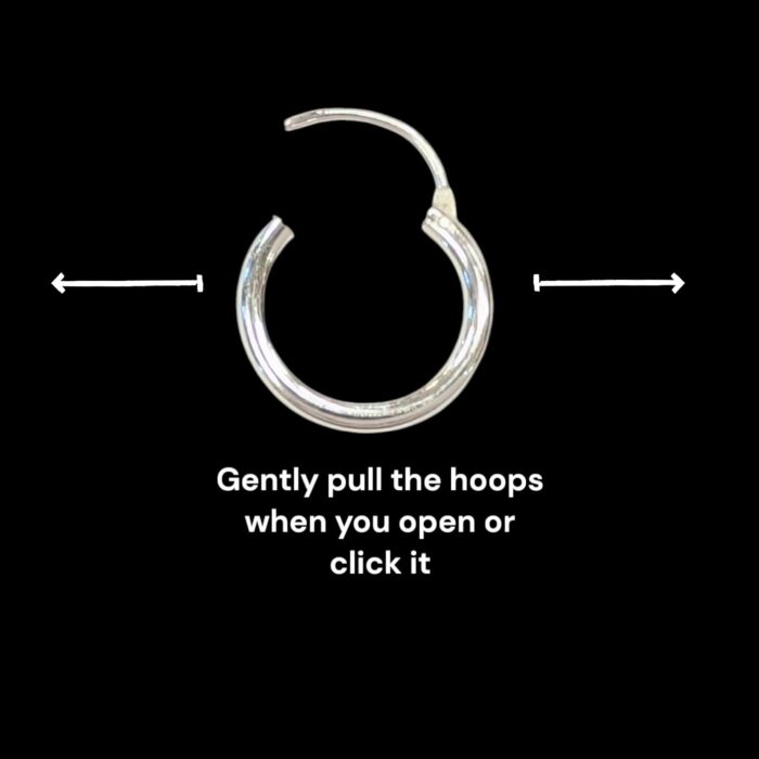 925 Sterling Silver hoops - Baali | Gift for her | Earrings for women