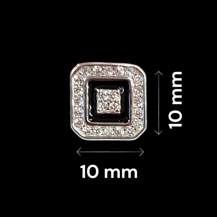 Dimensions of 925 Sterling Silver Stud Earrings