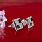 925 Sterling Silver Stud Earrings - Square