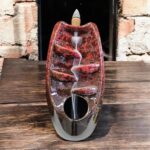 Backflow Incense Burner - Waterfall - Red | Backflow incense cones holder