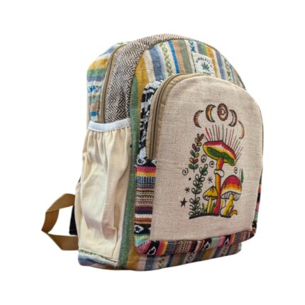 Stylish Handmade Backpack -13 inch - Mushroom