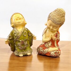 Baby Buddha Statue set - Color | Set of 2