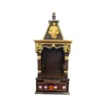 Small Wooden home Temple - Dark Brown | Wall Mountable
