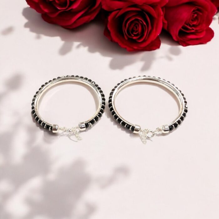 Pair of Nazaria Silver Bracelet for Baby | Adjustable size - 4.5 cm | Silver Nazaria for Baby