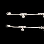 Pair of Pure Silver Anklet - 6.5 inch | Pure silver anklet for baby