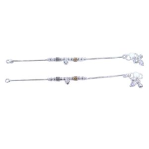 Pure Silver Anklet - 6.5 inch | Pure silver anklet for baby