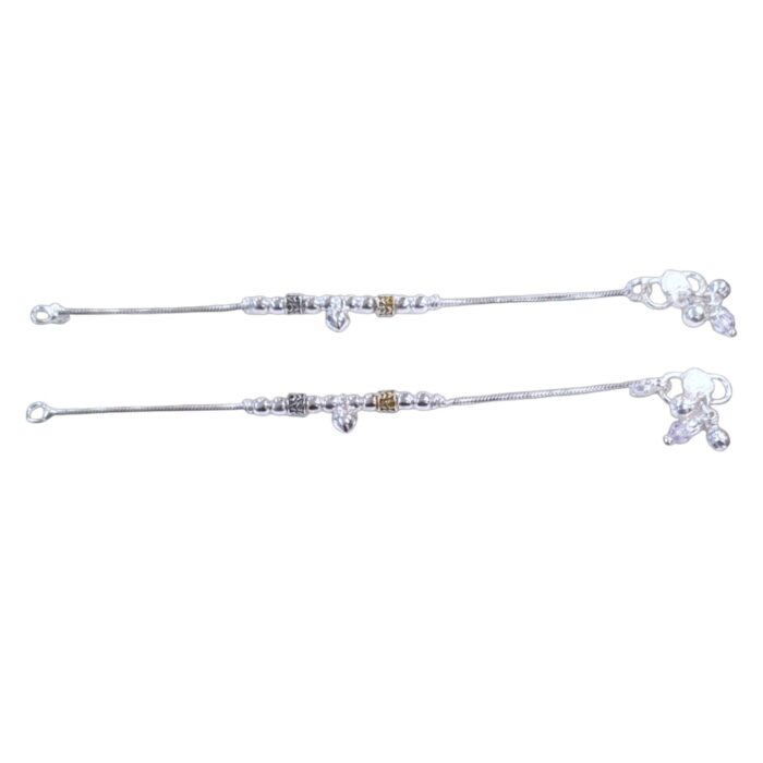 Pure Silver Anklet - 6.5 inch | Pure silver anklet for baby