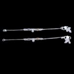 Pure Silver Anklet - 6.5 inch | Pure silver anklet for baby