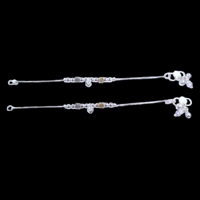 Pure Silver Anklet - 6.5 inch | Pure silver anklet for baby