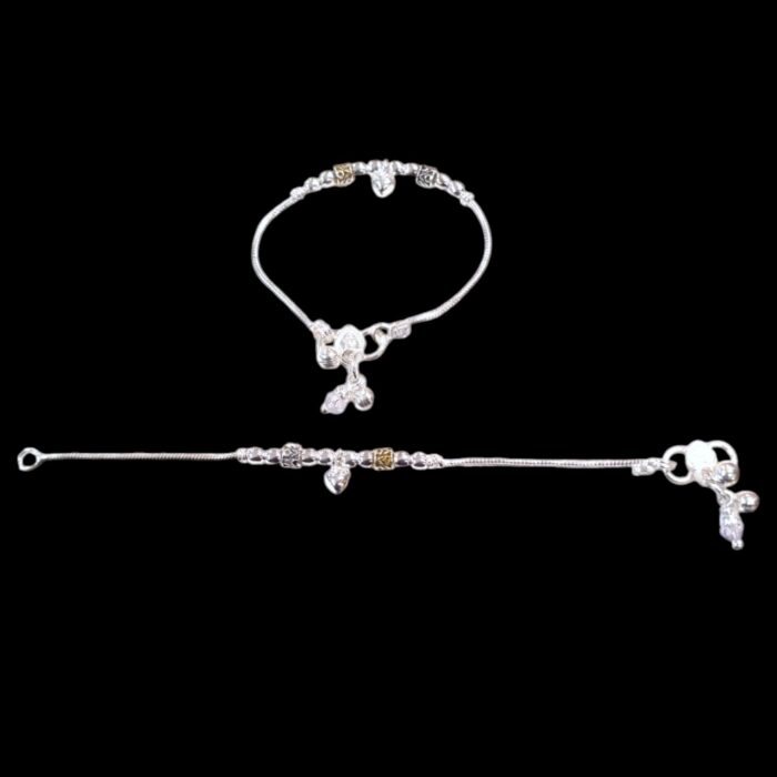 Pure Silver Anklet - 6.5 inch | Pure silver anklet for baby
