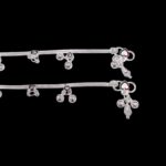 Pair of Pure Silver anklets - 7.5 inch