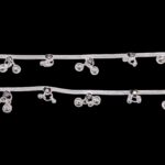 Pair of Pure Silver anklets - 7.5 inch