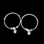 Small Silver Charm Bracelet - Flower | Pair of bracelet