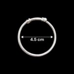 Pair of small Silver Bracelet for Baby | Adjustable size - 4.5 cm
