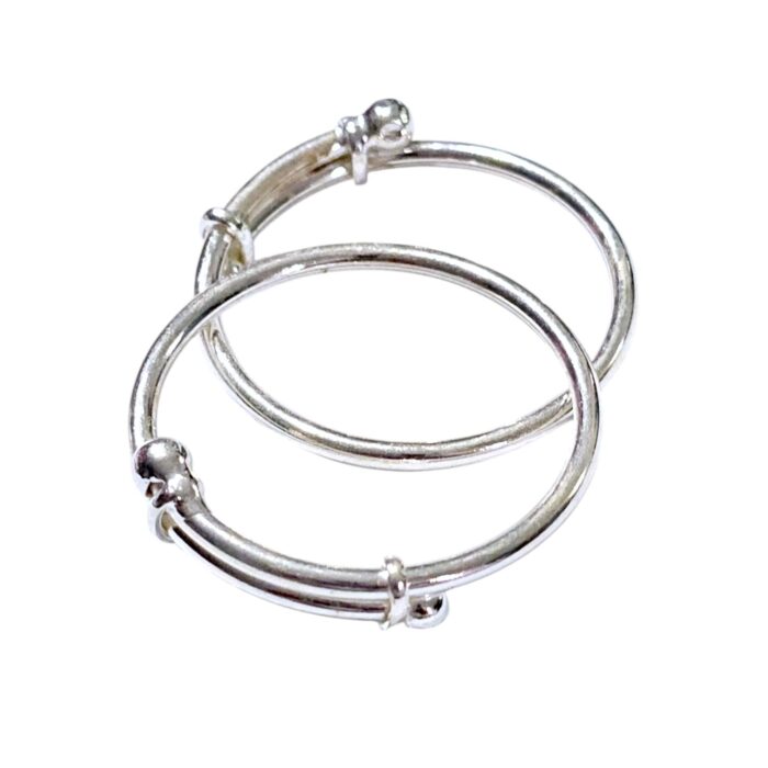 Pair of small Silver Bracelet | Adjustable size