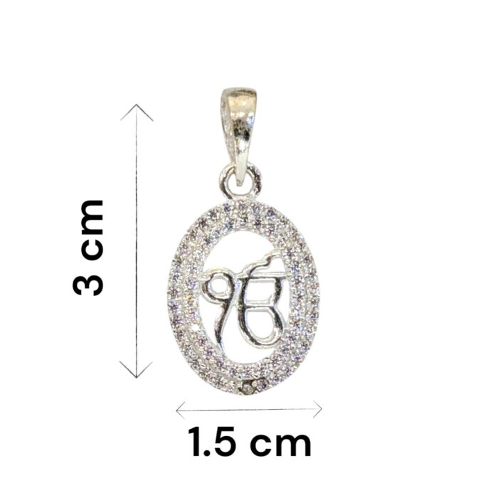 Pure Silver Ik onkar Pendant | 925 Sterling Silver