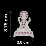 Pure Silver Lakshmi Idol - Dazzle Series with embedded stones