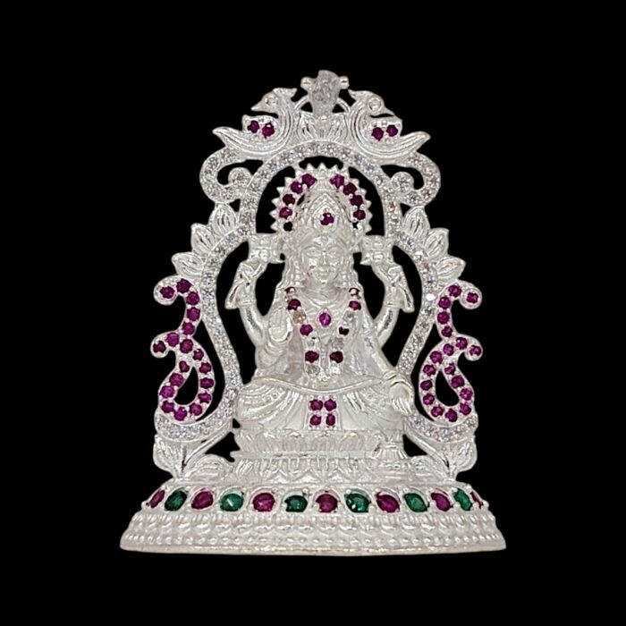 Pure silver Lakshmi Idol | Small Silver Lakshmi Statue
