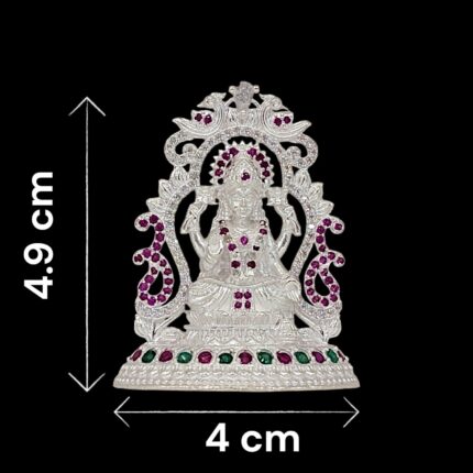 Dimensions of Pure silver Lakshmi Idol | Small Silver Lakshmi Statue