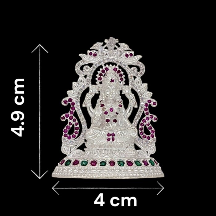 Dimensions of Pure silver Lakshmi Idol | Small Silver Lakshmi Statue