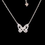 Pure Silver Butterfly Pendant with Chain | 925 Sterling Silver Necklace