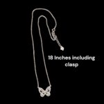 Pure Silver Butterfly Pendant with Chain | 925 Sterling Silver Necklace