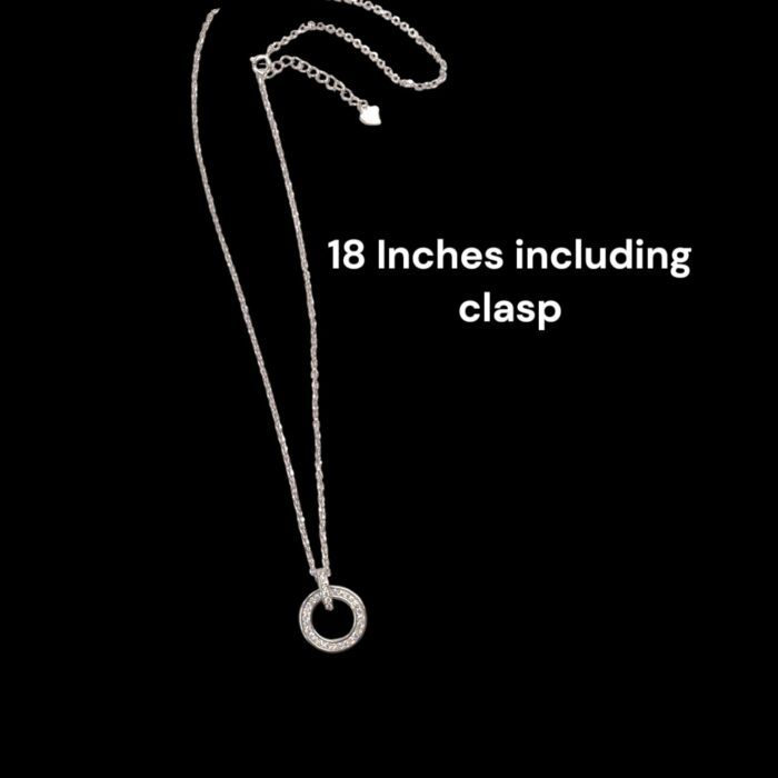 18 inch silver chain with a pendant