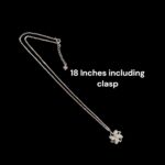 18 inch sterling Silver Pendant and Chain - Flower