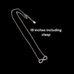 18 inch infinity silver necklace