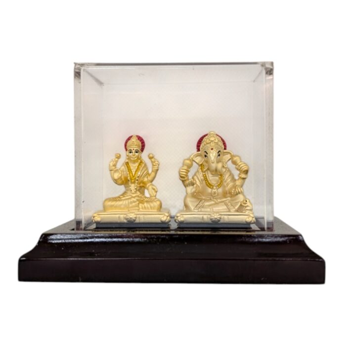 999 Pure silver Lakshmi Ganesh Idol in Dome