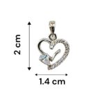 Pure Silver Heart Pendant | 925 Sterling Silver