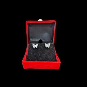 Gift Packing for 925 sterling silver stud earrings - Butterfly