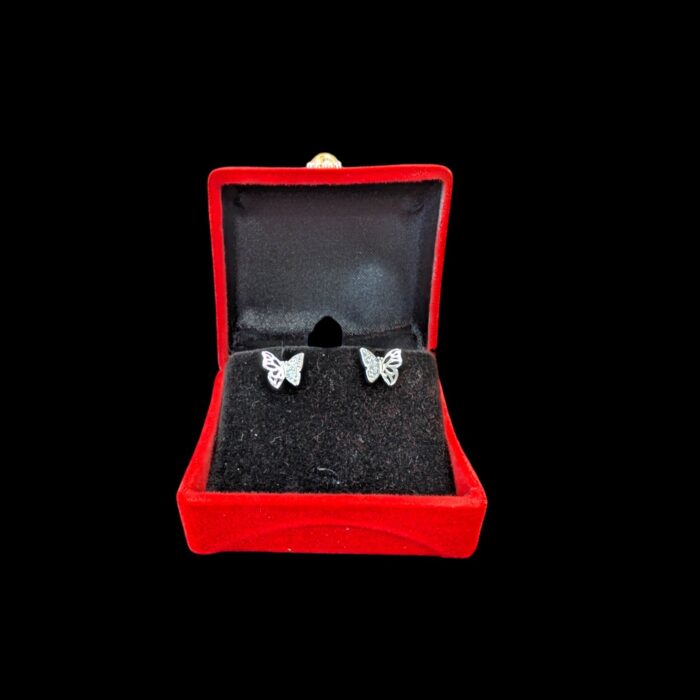 Gift Packing for 925 sterling silver stud earrings - Butterfly