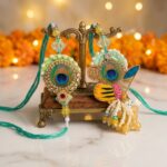 Elegant Stylish Bhai and Bhabhi Rakhi combo | Bhaiya Bhabhi Rakhi set - Image 2