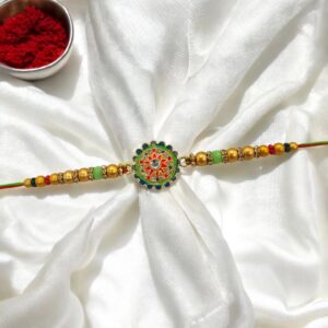 Order Rakhi in Canada: Stylish Rakhi with Kundan
