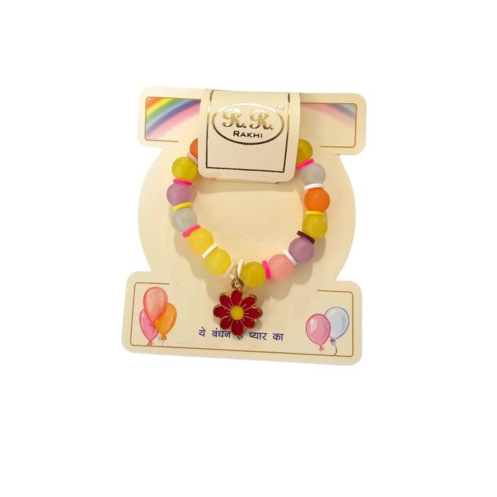 Cute Flower Bracelet - Kids Rakhi | Send Kids Rakhi to Us / Canada