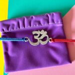 Close up of Pure Silver Rakhi - Om | 925 Sterling Silver Rakhi
