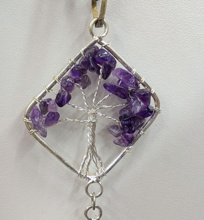 PXL_20250605_163508861~2.jpg Tree of Life Hanging Decor 7 Chakra Crystals - Wall Decor for Meditation room - Image 4