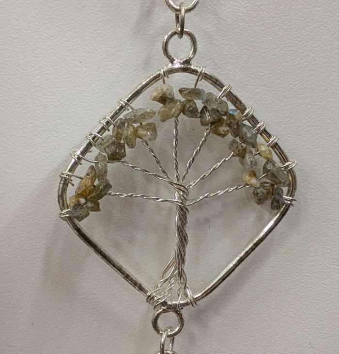 PXL_20250605_163514381~2.jpg Tree of Life Hanging Decor 7 Chakra Crystals - Wall Decor for Meditation room - Image 10