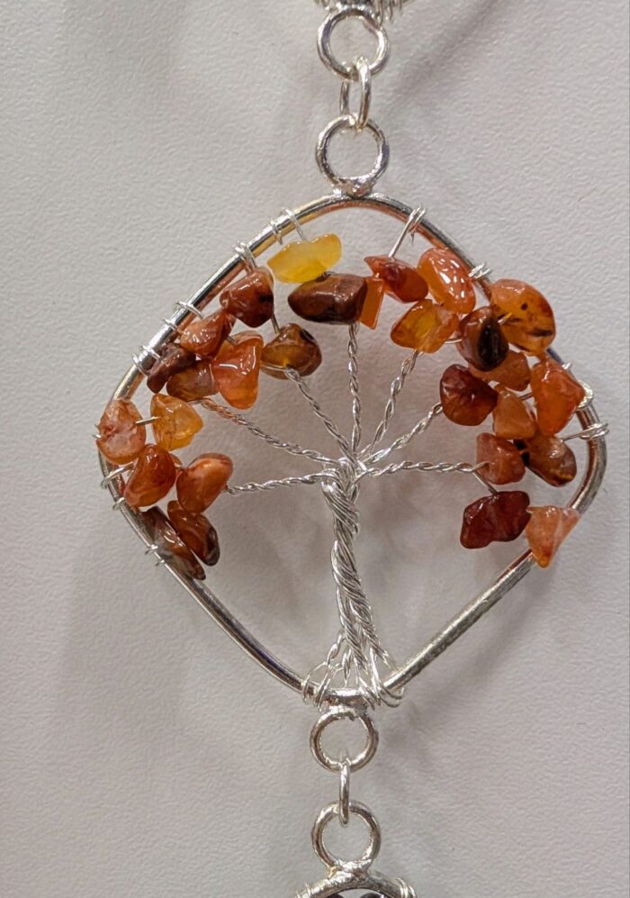 PXL_20250605_163534282~2.jpg Tree of Life Hanging Decor 7 Chakra Crystals - Wall Decor for Meditation room - Image 6