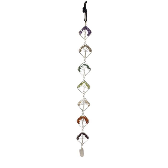 Photoroom-20250605_133340.webp Tree of Life Hanging Decor 7 Chakra Crystals - Wall Decor for Meditation room - Image 2