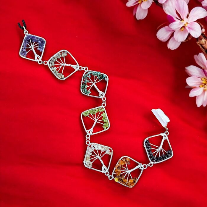 Photoroom-20250605_140626.webp Tree of Life Hanging Decor 7 Chakra Crystals - Wall Decor for Meditation room - Image 1