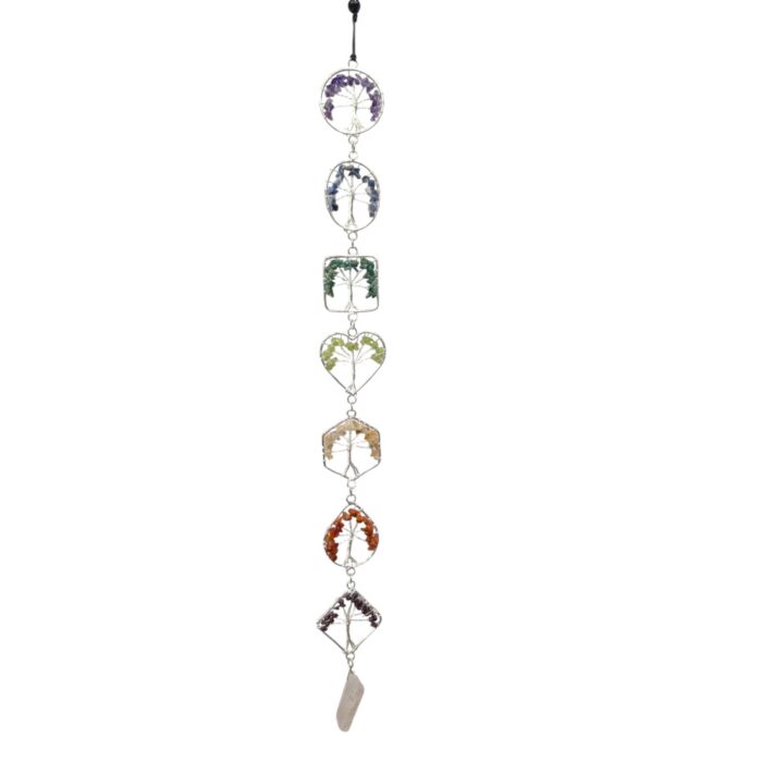 Tree of Life Hanging Decor 7 Chakra Crystals - Wall Decor for Meditation room - Image 2
