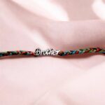 Beautiful and elegant Colorful Rakhi band with Brother emblem